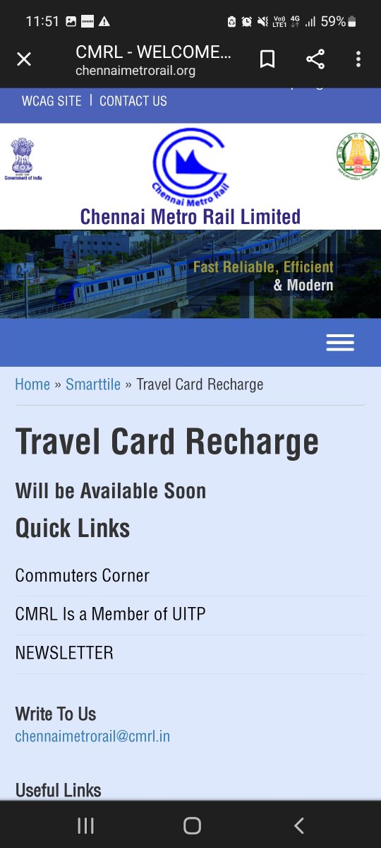 Soundaram_'s tweet photo. @cmrlofficial completely disappointed. Please provide online option to recharge travel cards. Pathetic service! https://t.co/dzYRoZAgZX