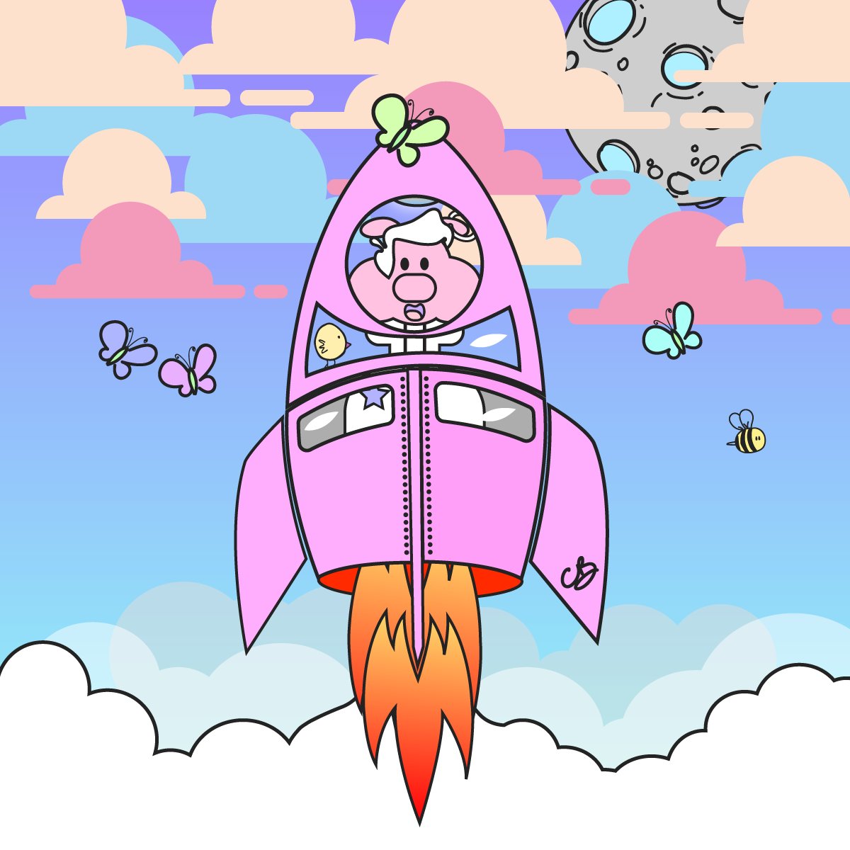 Doodle Pigs 💕 tweet media