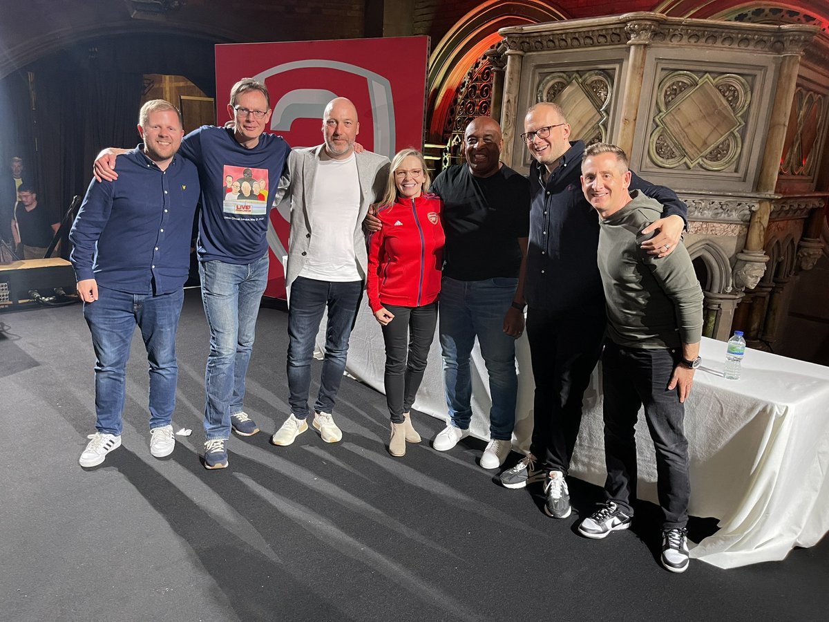 Thank you for having us @arseblog @ArsenalVPodcast 🤝 ⛪️ Brilliant live pod @UnionChapelUK with the Arsenal family ❤️ We can’t thank you enough for the £107,000 raised for the Arsenal Foundation