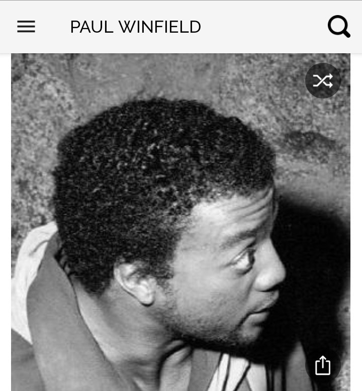 Happy birthday to this great actor.  Happy birthday to Paul Winfield 