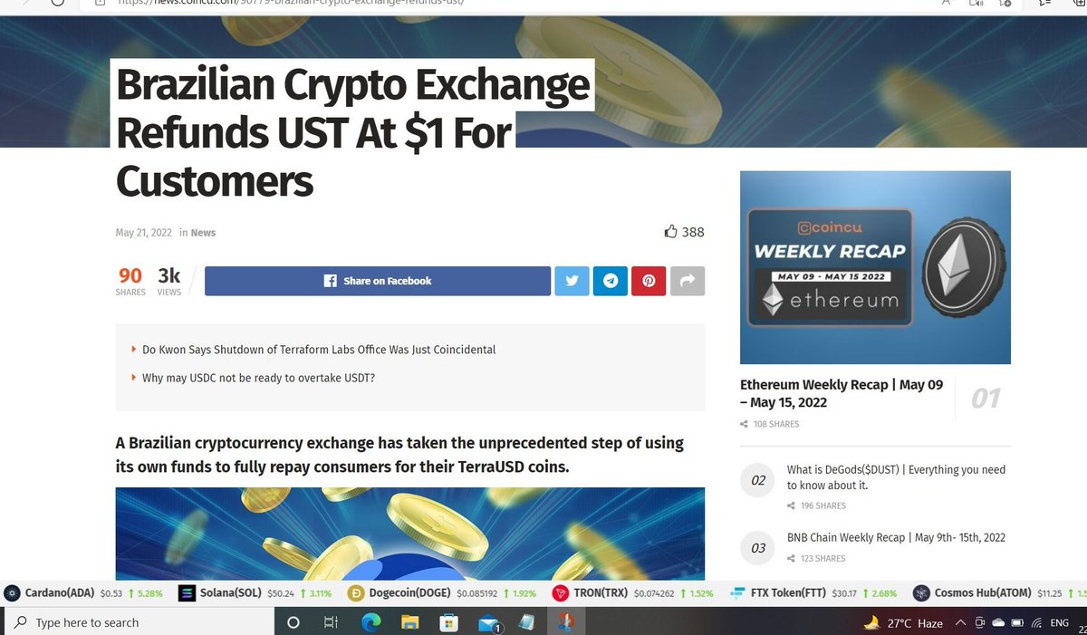 pushpendrakum's tweet photo. More respect for this exchange.

All users loss covered by exchange. 

I think others should also learn from this exchange. https://t.co/Zyt6WCHuwf