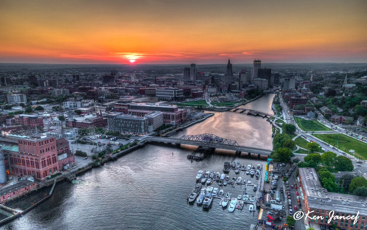 @jdesnoyersabc6 @TStudebakerABC6 @CPriestABC6 A steamy May sunset over Providence... #sunset #sunsetphotography #aerialphotography #dji #mavic #mavicair2 #hdrphotography #HDR #rhodeisland #401sunsets #sunsets