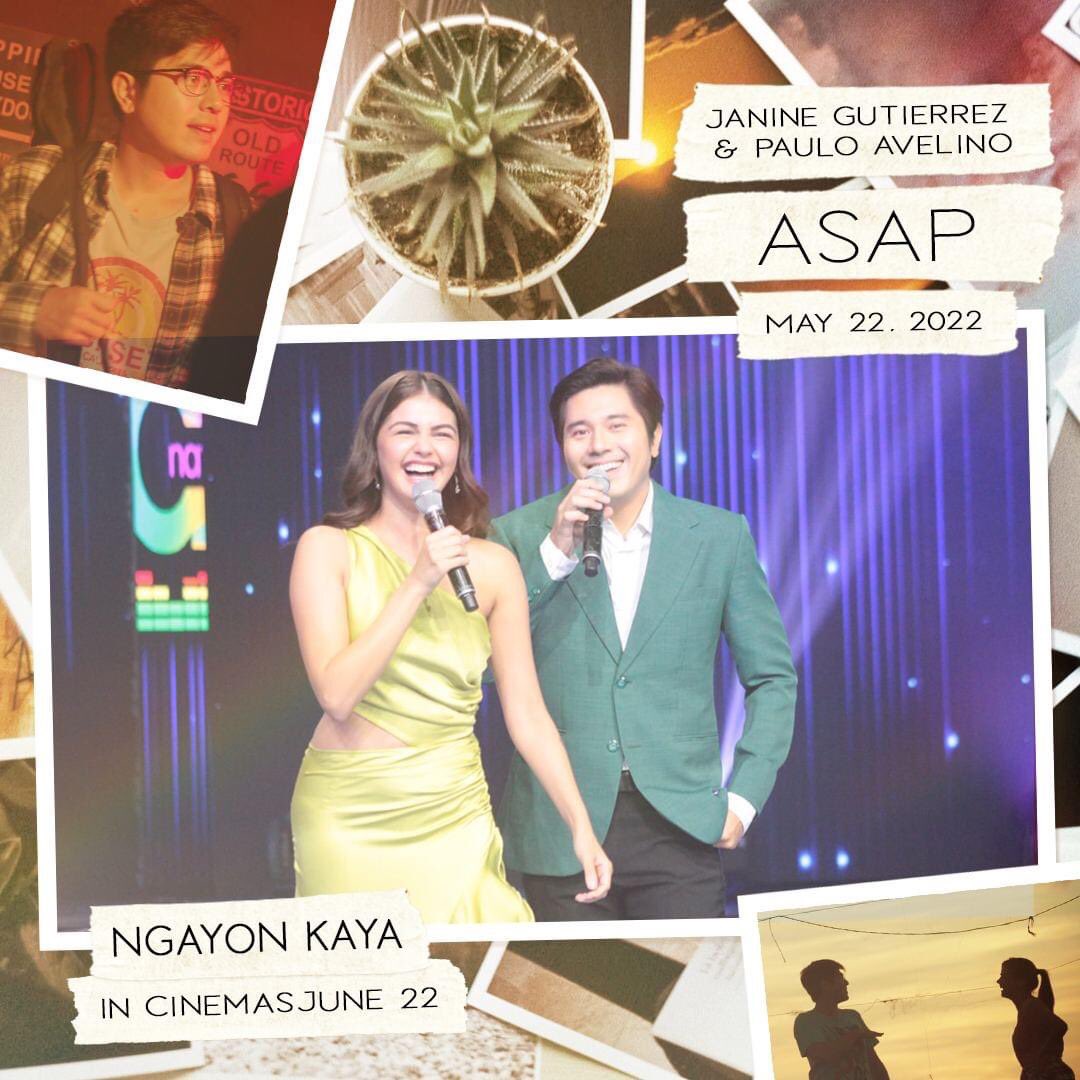 wearecreazions's tweet photo. Catch #PauNine in ASAP today, 12pm!

#NgayonKaya, in cinemas June 22, 2022. Starring @janinegutierrez &amp; @mepauloavelino. Directed by Prime Cruz. https://t.co/LEUmahheyx