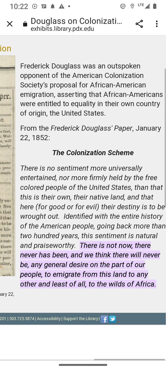 american1828's tweet photo. @WildIndian_Jazz We have to remember what our ancestors said. #FrederickDouglas #Colinization #America #Africa So called #ADOS #FBA #BlackAmerica #Blacktwitter #history #historian #twitterstorians https://t.co/JTfGjMGrTg