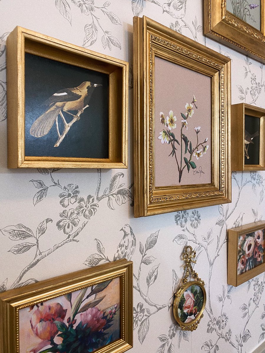 Cutest bathroom walls