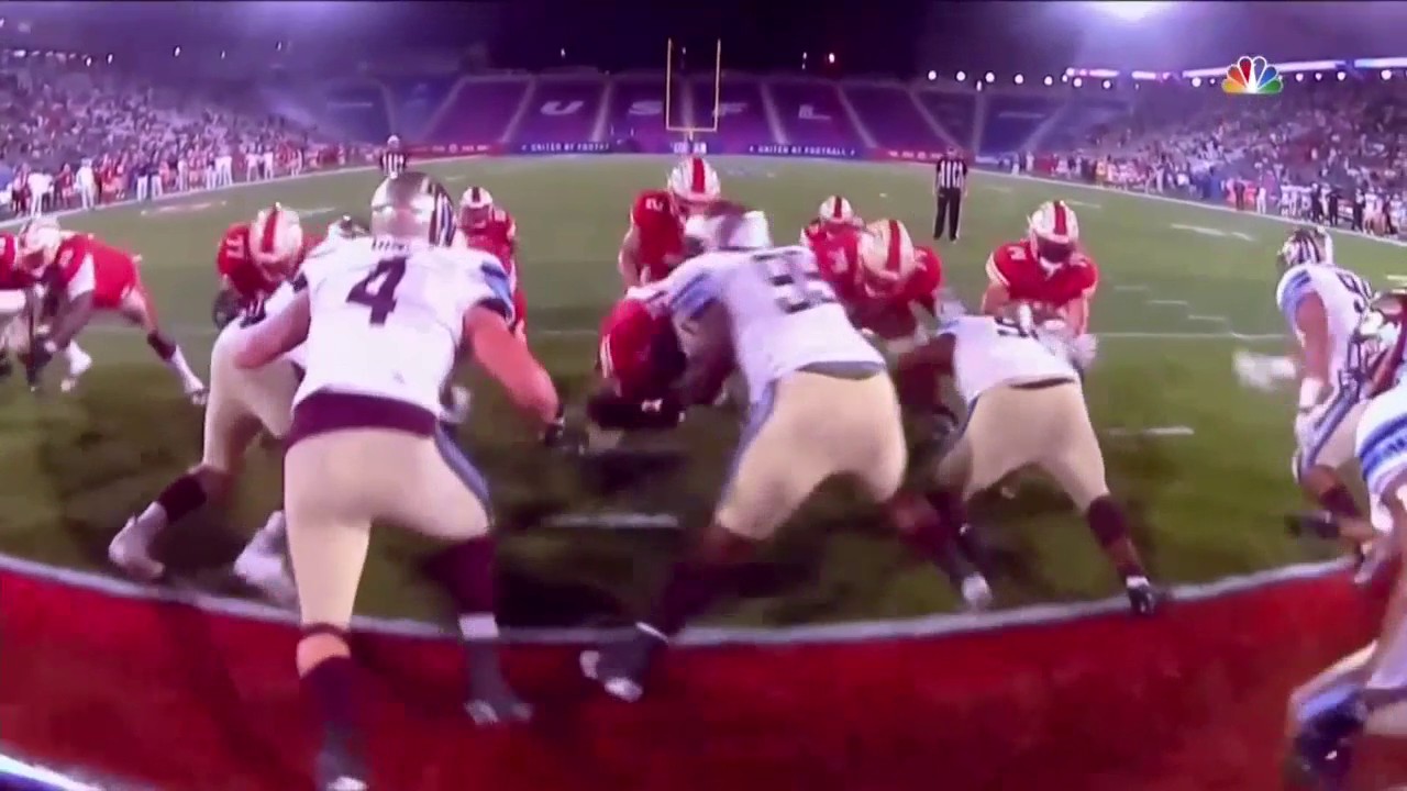 USFL on Twitter "Defensive Helmet Cam view of that Alex McGough TD for