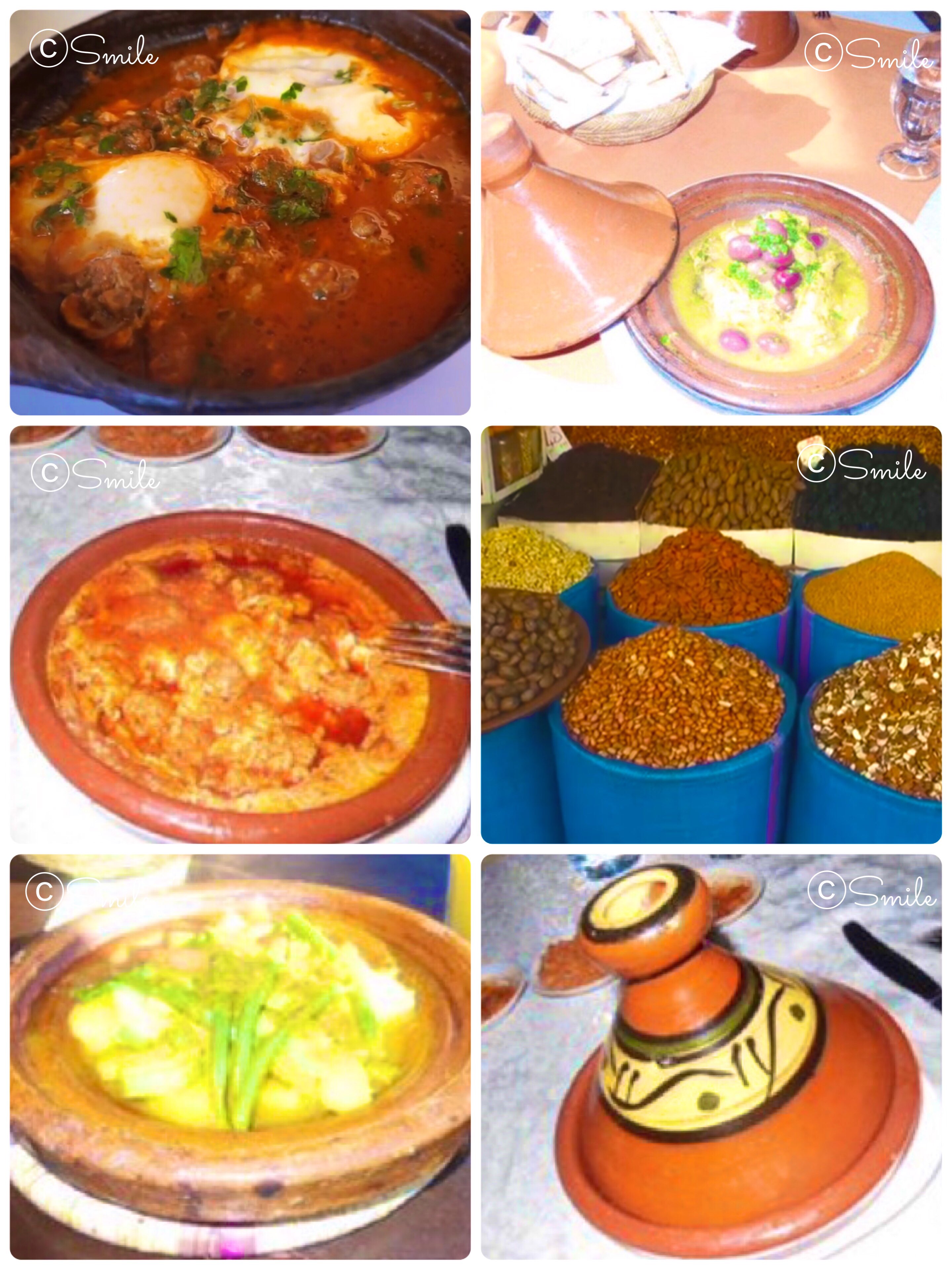 𝕊𝕞𝕚𝕝𝕖 𓅸𓎤𓅯 Morocco Fez モロッコごはん モロッコの代表的な家庭料理 タジン鍋 地域によってスパイスも代わっていて楽しいし美味しいよ モロッコ フェズ 世界遺産 フェズ旧市街 グルメ タジン鍋 海外旅行