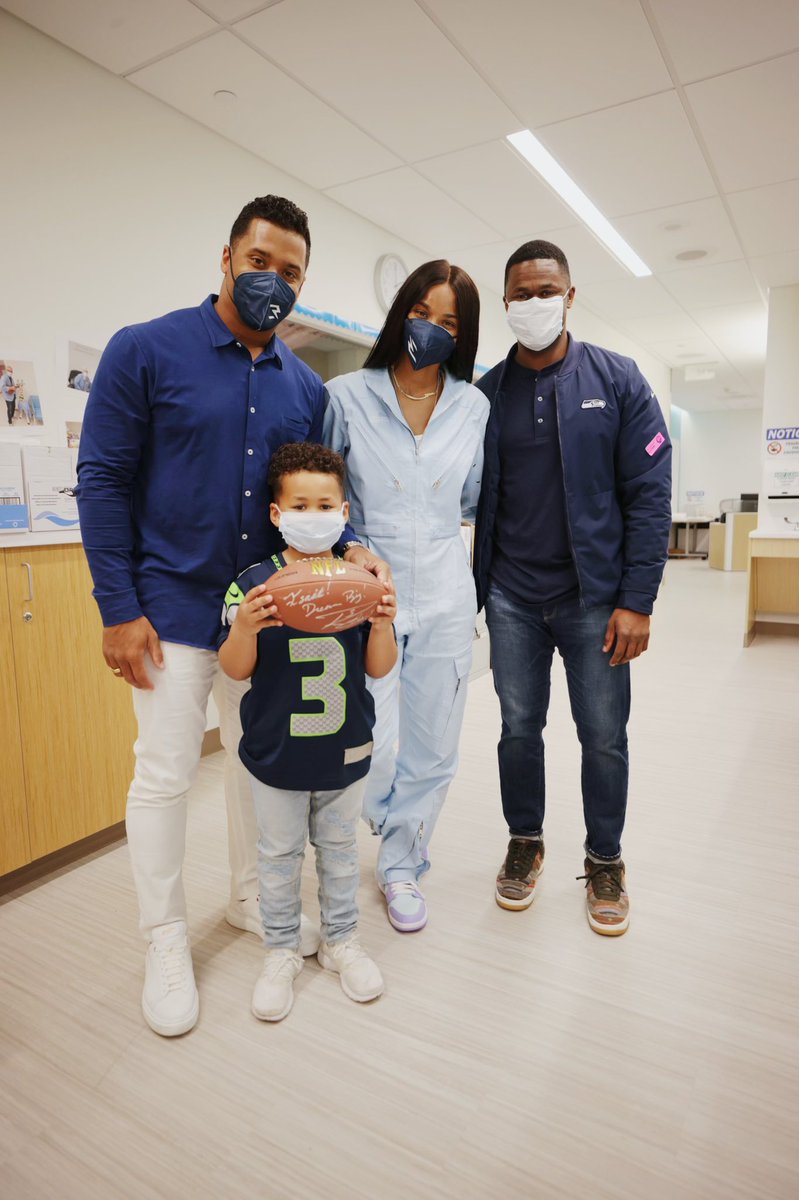 Thank you for your inspiring words and generously spending this wonderful time with Isaac, Isabelle and their families! 🧡 @DangeRussWilson @ciara 