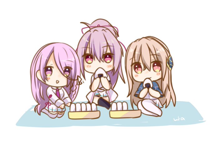 蔵っちともなにゃんとユイナ先輩🍙 