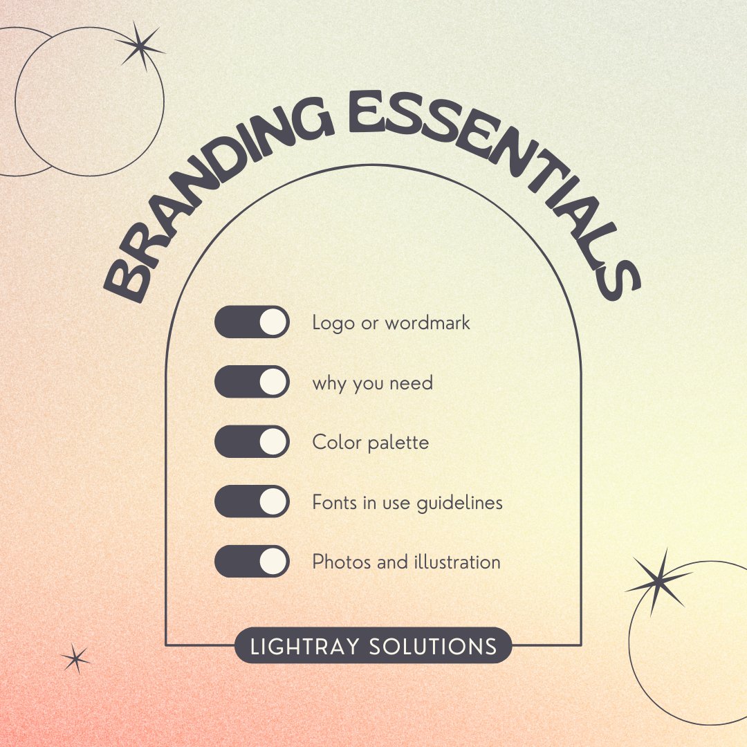 ✅While created creating a brand can be complex, always begin with the essentials to create your brand kit.

✅We are business branding professionals ready to serve.

Learn  more about us at: 
lightraysolutions.com/about-us-orang…  

#socialmedia#branding #smallbusiness #smallbiz #startup