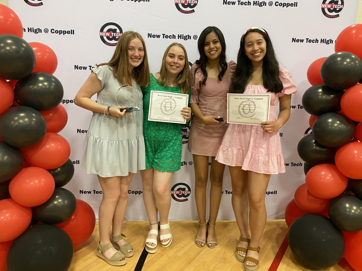 asullivan_NTHC's tweet photo. What an honor. I can’t say thank you enough for every single second that I’ve been at New Tech. This school has completely changed my life and if I could do it all again, I would.  I’ve found my second home, and a community that truly cares for each-other. ILY @NewTechCoppell https://t.co/YmaHBTU2d6
