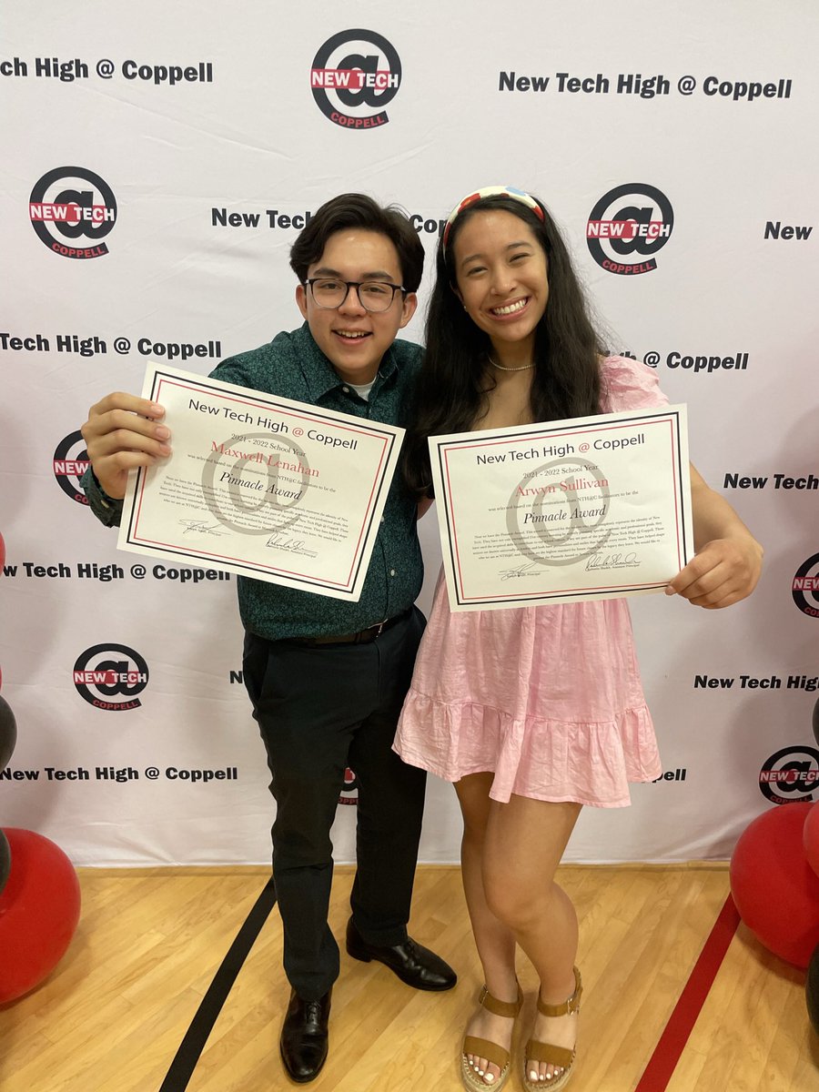 asullivan_NTHC's tweet photo. What an honor. I can’t say thank you enough for every single second that I’ve been at New Tech. This school has completely changed my life and if I could do it all again, I would.  I’ve found my second home, and a community that truly cares for each-other. ILY @NewTechCoppell https://t.co/YmaHBTU2d6