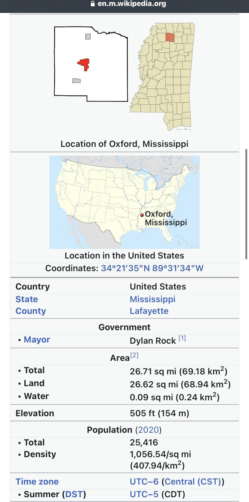 Oxford, Mississippi - Wikipedia