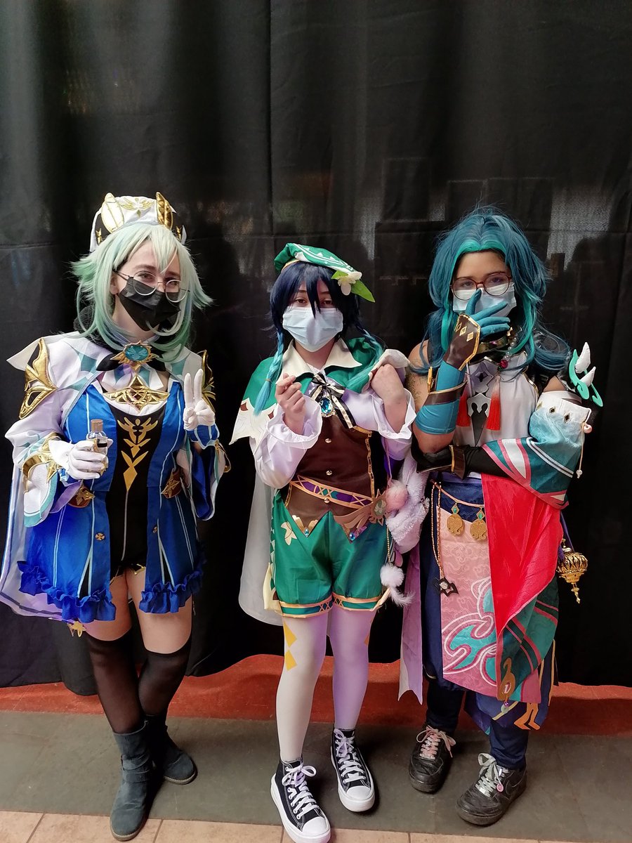 EvilAcorn's tweet photo. Inari expo 2022.. #TeamAnemo ๐๐๐๐ #Sucrose #Kazuha #Venti #Xiao #Kokomi #Lumine โจโจ https://t.co/aKdewKlET9