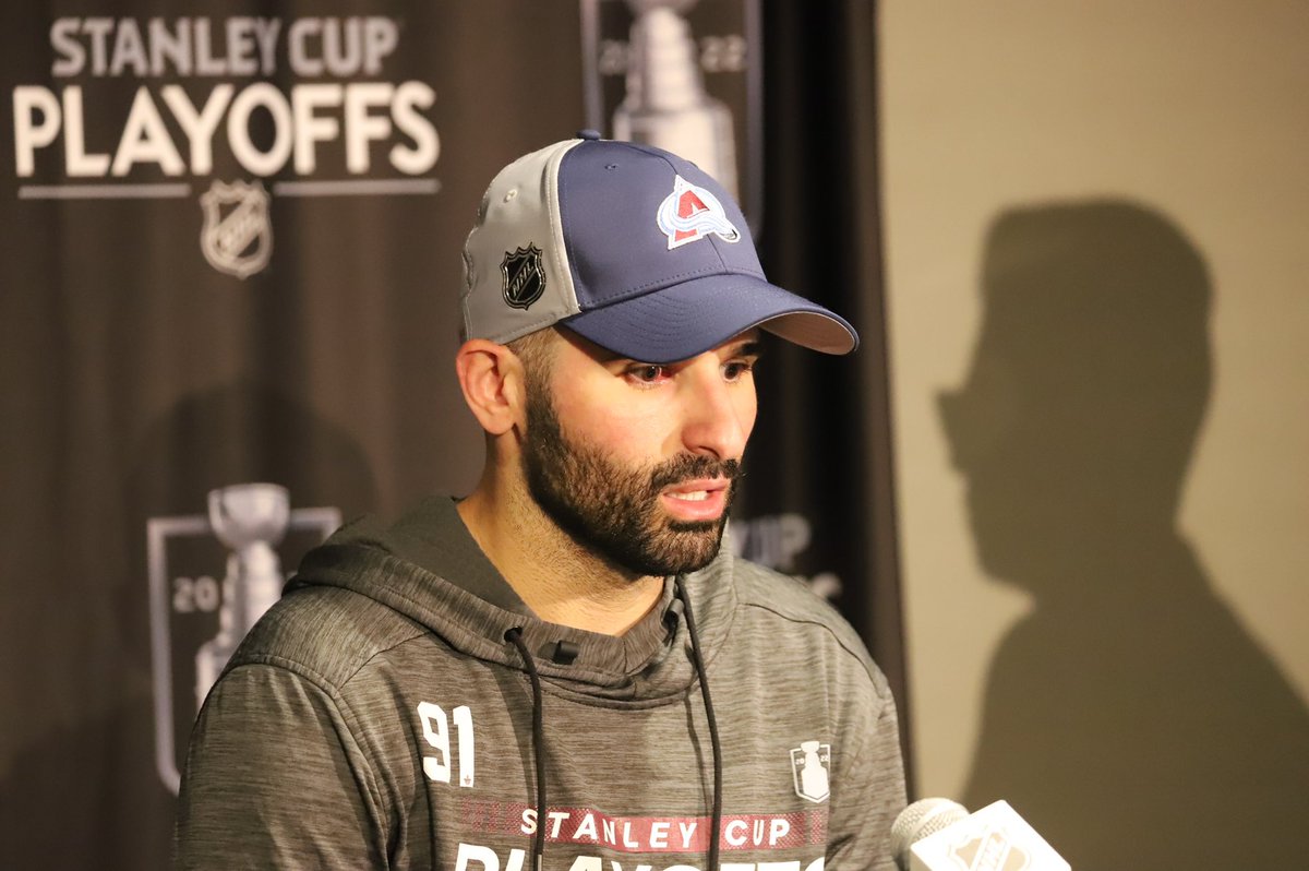 Avalanche's tweet photo. “From my perspective it’s nothing personal. I’m going out there to win and compete and if that’s personal that’s on them. I’m a competitor, I wanna win. What happens on the ice stays on the ice.”

#GoAvsGo https://t.co/Tz1WsVCCt9