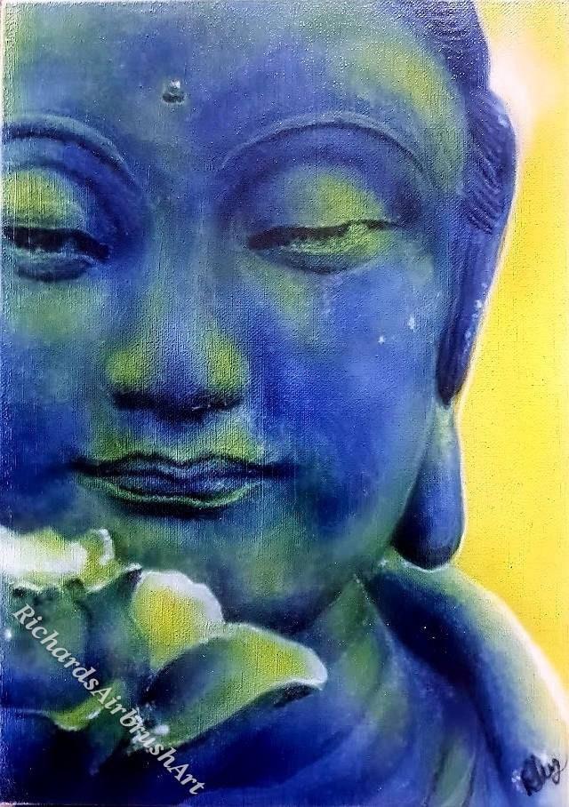 RAirbrushArt's tweet photo. Excited to share the latest addition to my #etsy shop: Buddha airbrushed on A3 sized canvas.297 mm × 420 mm (11.69 in × 16.54 in) https://t.co/Y80PVFuAWk https://t.co/y2ik8tfa6Q