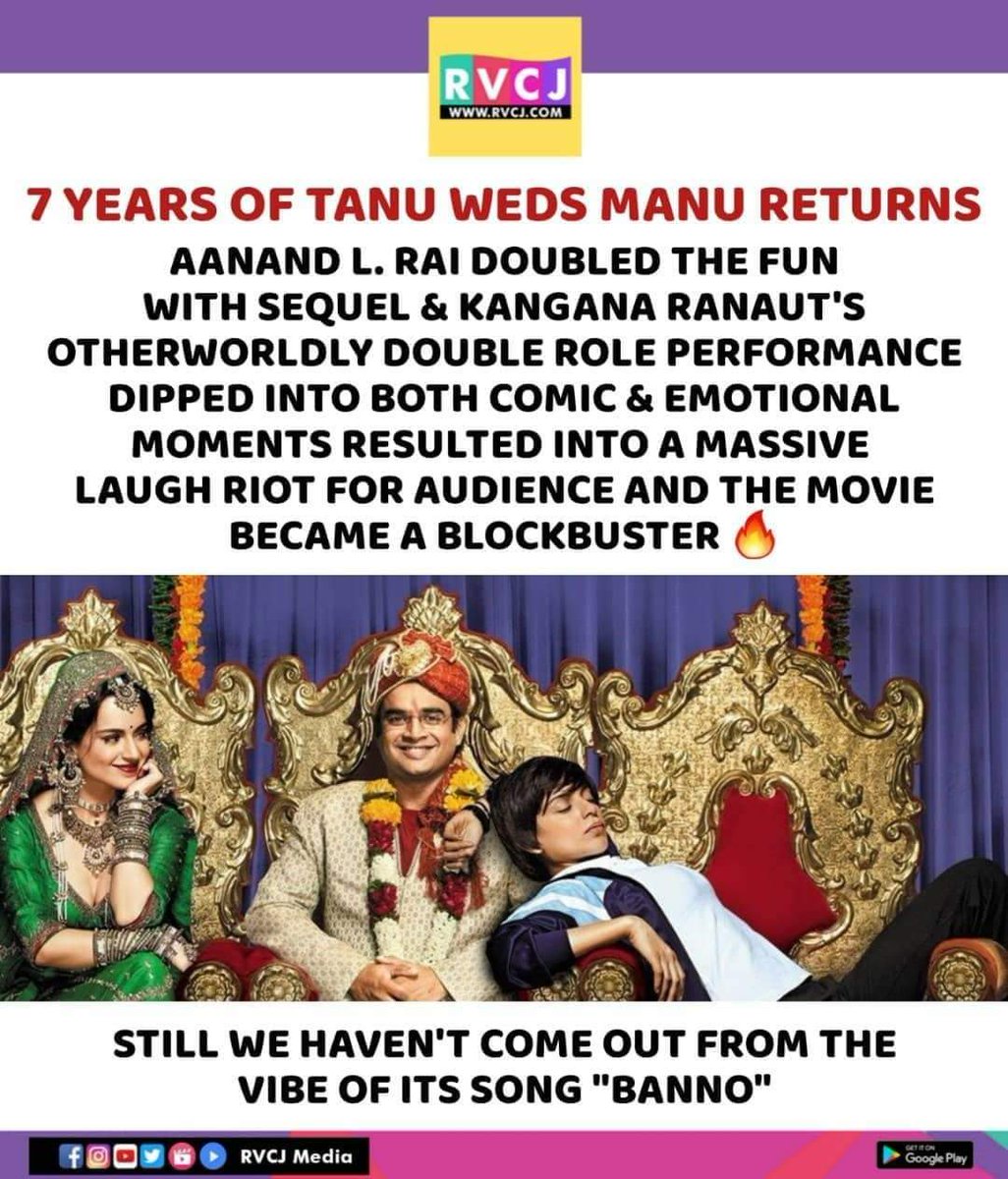 7 Years of Tanu Weds Manu Returns

#tanuwedsmanureturns #kanganaranaut #anandlrai #rvcjmovies #rvcjinsta
