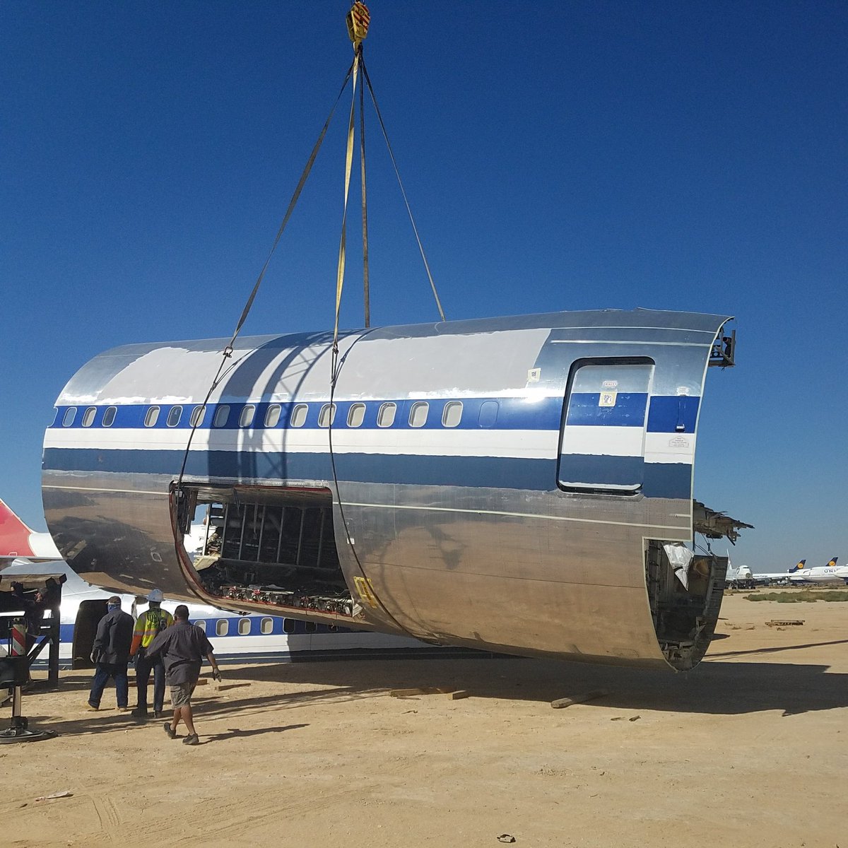 CommunityDex's tweet photo. A contractor of the military purchased this section of the plane to test a new state of the art sealant. Adding to the value of our initial asset. If you invested $1 dollar for one share of our asset it would be worth $5.40 after only one year. https://t.co/OAfYBcrp2c