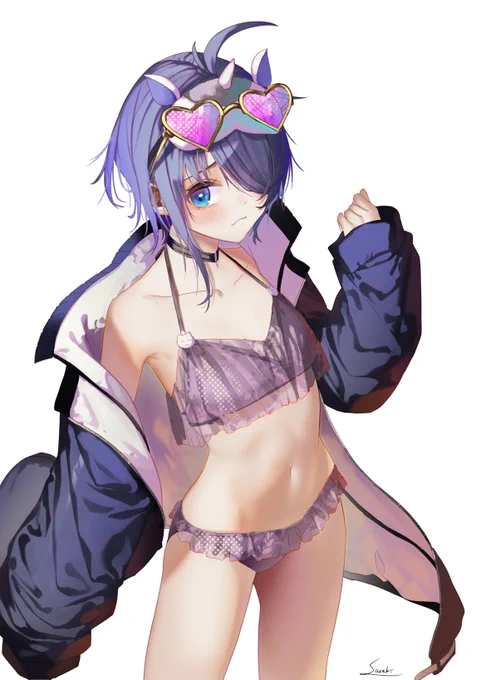クソ暑いので水着絵 