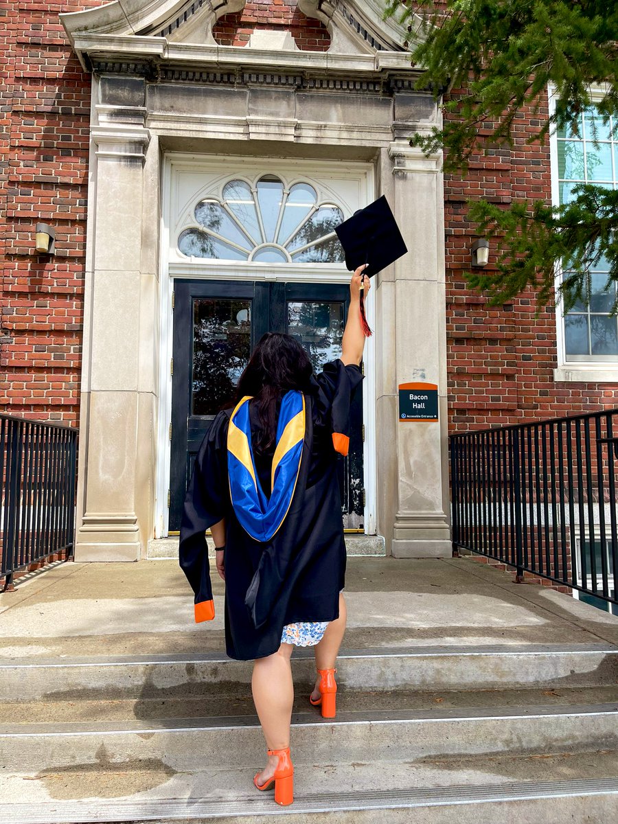 emilydimaria22's tweet photo. Today I graduated from Buffalo State College, @buffalostate, with a Master of Science in Higher Education and Student Affairs Administration.

I am overwhelmed with many emotions, but mostly, I am filled with joy and gratitude. 

Thank you @buffalostatehea for the best 2 years🧡 https://t.co/mGijcTJL6O