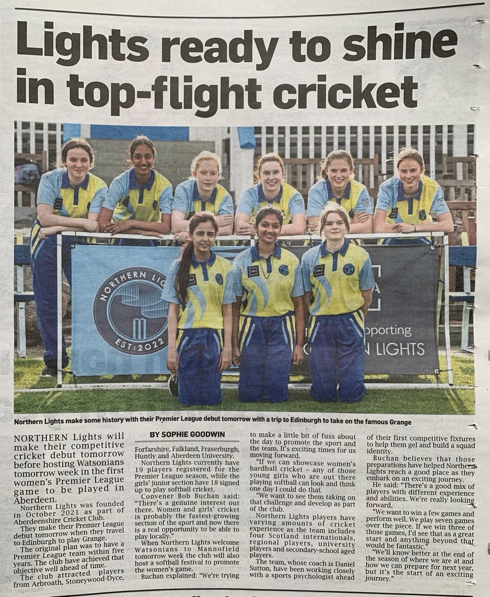 Good luck to #FCCFamily members <a href="/EmmaHalliwell12/">Emma Halliwell</a> today, making her debut for #NorthernLights in newly formed Woman’s Premier League. 

Go well Emma. We’re extremely proud of you 👏🏻💙💛