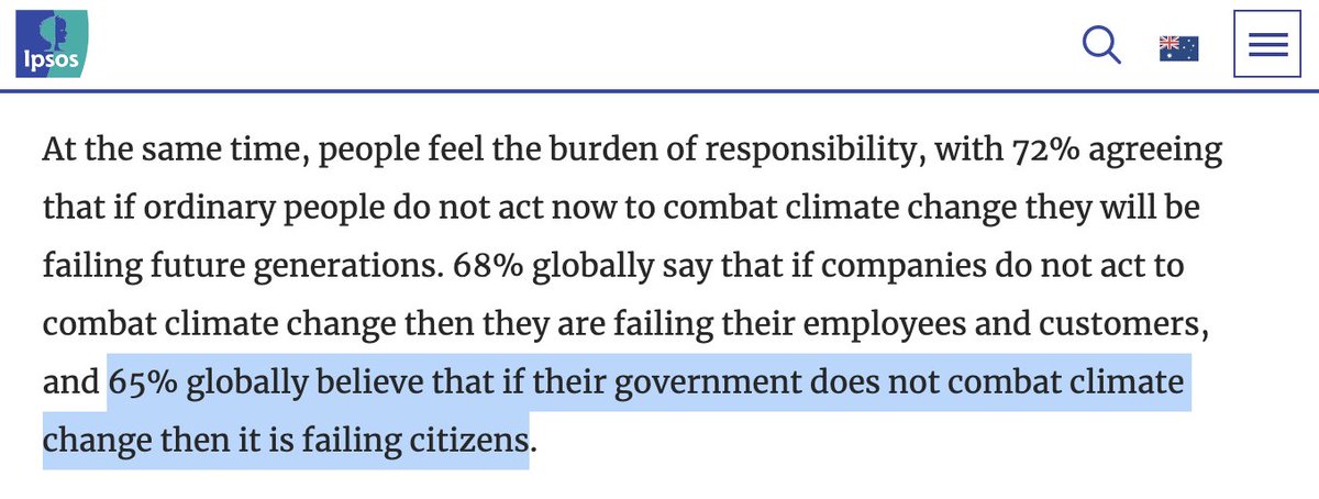 calaurence's tweet image. #AusPol2022 result confirms what market research has been telling us: ppl want #ClimateActionNow. 
In 2021, 65% globally / 63% in #AU agreed "govt will be failing citizens if they don’t #ActNow on #climate" (surely⬆️ with #EastCoastFloods). 
🤸🏻‍♀️#PeoplePower 💚#NewDay 🌏#StepChange