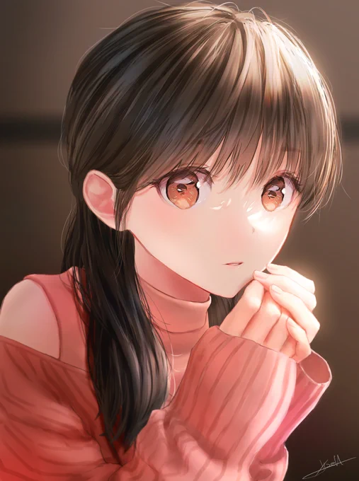 #軽い気持ちで描いたら思った以上に反響があった絵 
これまでのオリジナルではよくて♡3桁、さらに速く描けた絵だったので♡5桁頂いた時は!?!?ってなりました… 