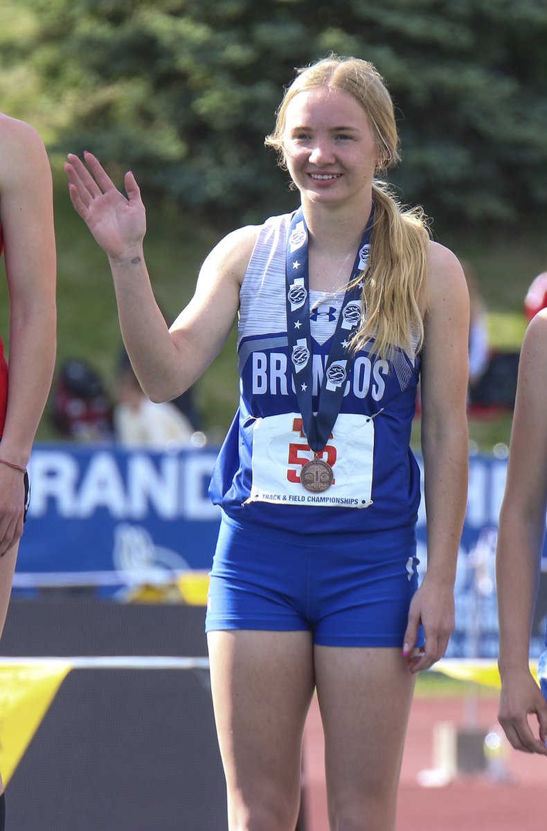 SCIStephanie's tweet photo. TR: Savannah Horne of @cpsbroncos was fourth in the Class C 100-meter dash in 12.78 seconds. #broncoblue #statetrack #statemedal https://t.co/7TV9BrJzev