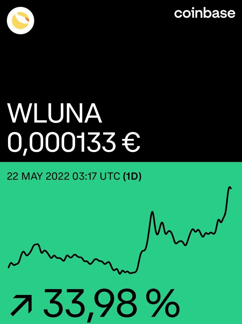 bitviajeros's tweet photo. Wrapped LUNA Token en @Coinbase: https://t.co/0iOEfWnlvs $wluna #coinbase #kucoin #polinex #okex súmate #magn1979 🧉🙋🏻♂️📈💯 https://t.co/93bjIjHSxf