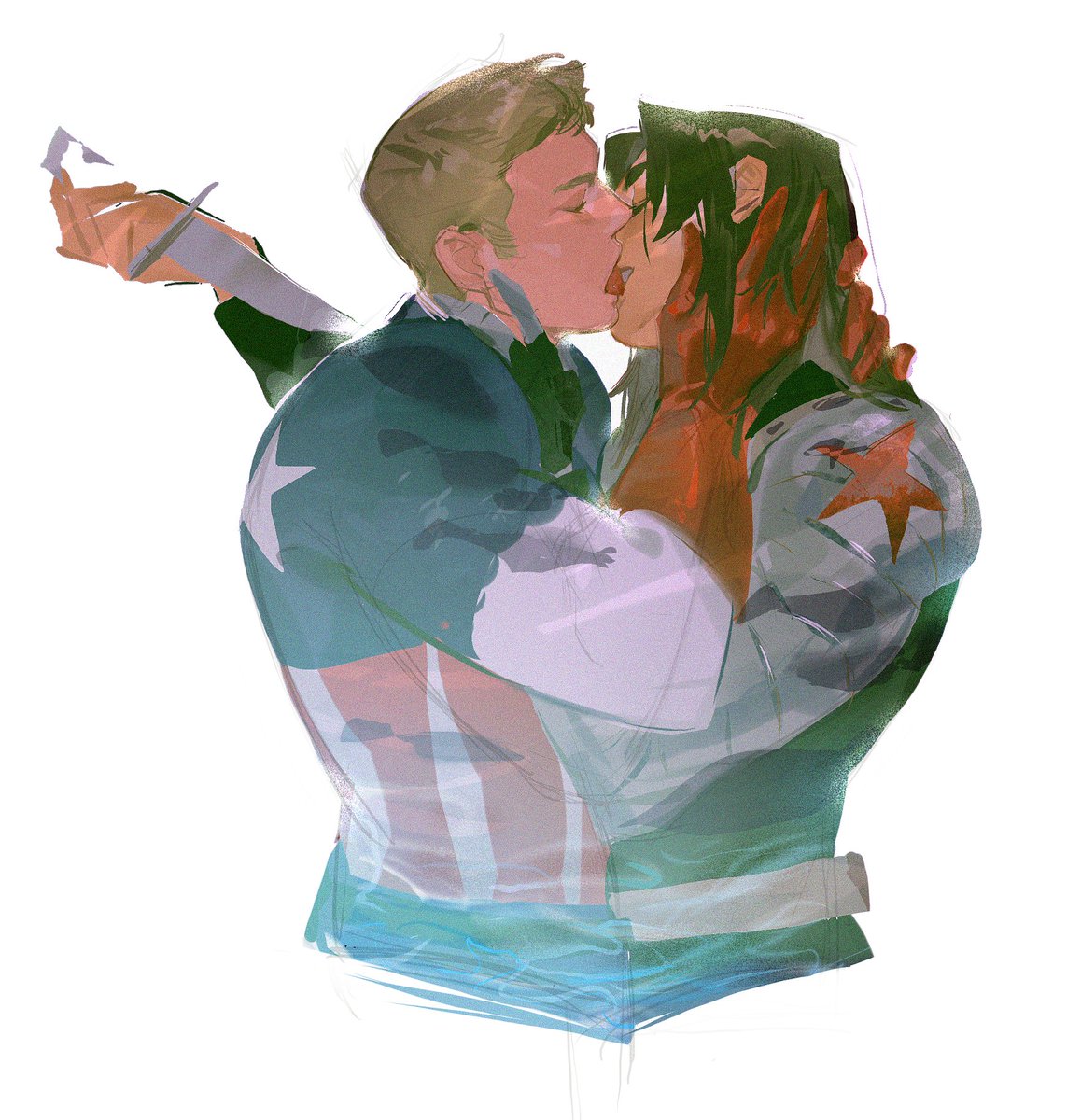 99ki2's tweet photo. #stucky 
kiss me harder ② https://t.co/NOqG5R3Tay