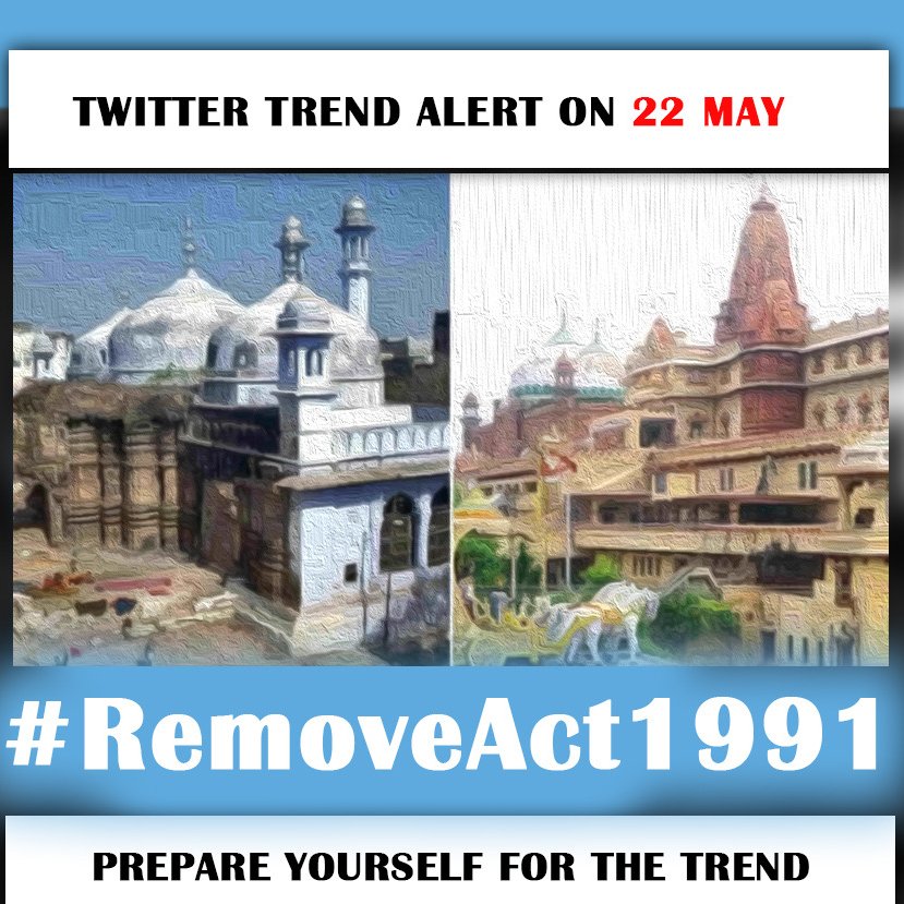 EngineerReveals's tweet photo. What kind of act is this ?
HINDUS Can't even ask for their Temples which were built by our ancestors.

Tweet in mass amount with Hastag  #RemoveAct1991 https://t.co/aVzntoTwe0