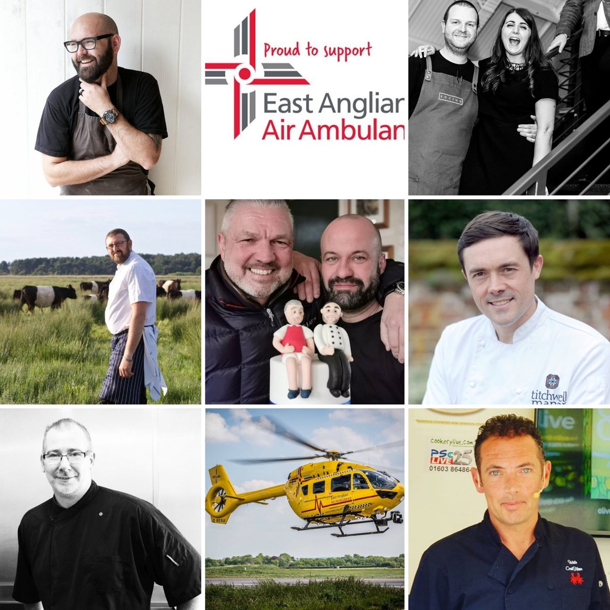 charlieboychef's tweet photo. "Up Close &amp; Personal" 

An amazing line up of Norfolk Chefs &amp; Friends In Memory of @alanmillergk  

Monday june 13th with only 8 places at the table 
Being held at HeliMed House in support of @EastAngliAirAmb with all proceeds direct to this amazing charity https://t.co/1oqOwBRdCo
