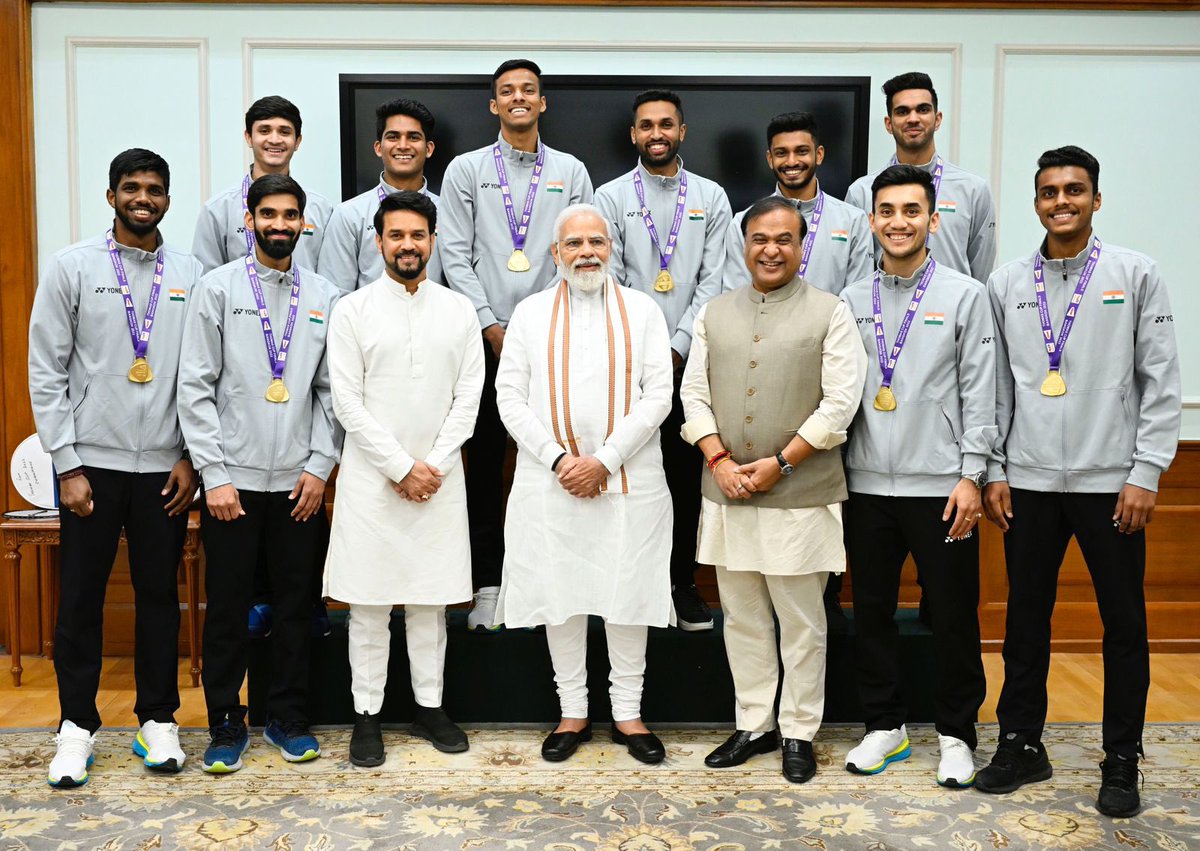 PM Sh <a href="/narendramodi/">Narendra Modi</a> ji interacted with India’s badminton champions, who shared their journey and experiences from playing the sport.

The athletes shared candid moments and thanked the PM for his enthusiastic support at every stage. Here’s wishing them the very best ahead !
