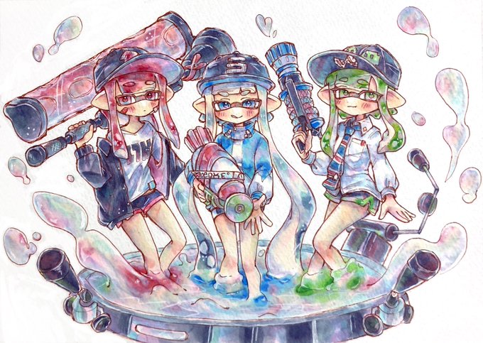 スプラトゥーン絵描きさんと繋がり 高画質 のtwitterイラスト検索結果