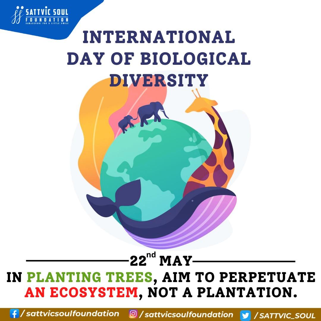 We should preserve every scrap of biodiversity as priceless, while we learn to use it and come to understand what it means to humanity.

#InternationalDayOfBiologicalDiversity