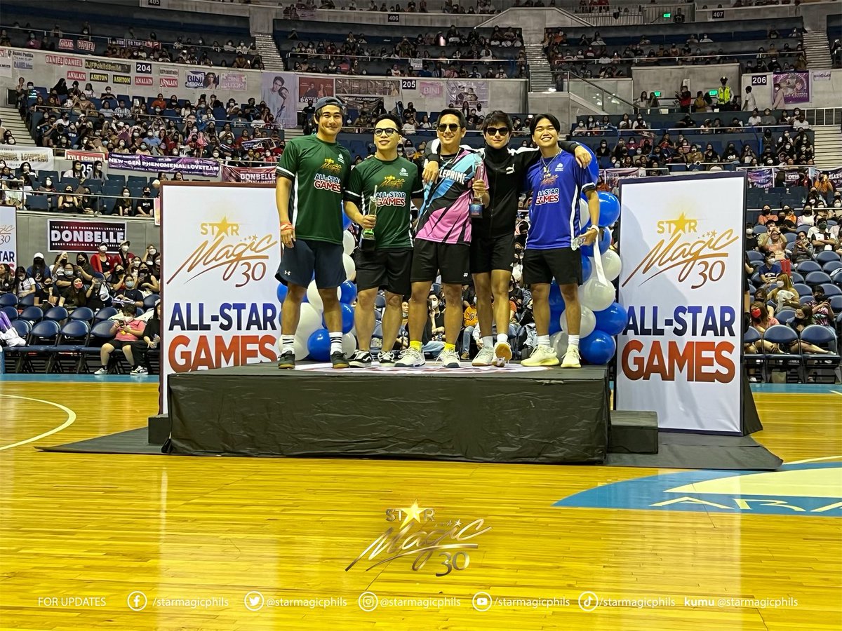 It’s a podium finish for Teams @recio_joaquin &amp; <a href="/jmyosures/">JM Yosures</a> , <a href="/iampoppert/">POPPERT</a> &amp; <a href="/iamchicoa/">oh la la</a> , and <a href="/imdanielpadilla/">Daniel Padilla</a> &amp; <a href="/iamneilcoleta/">neil coleta</a> at the Badminton Men’s Doubles event!

#StarMagic30thAllStarGames
