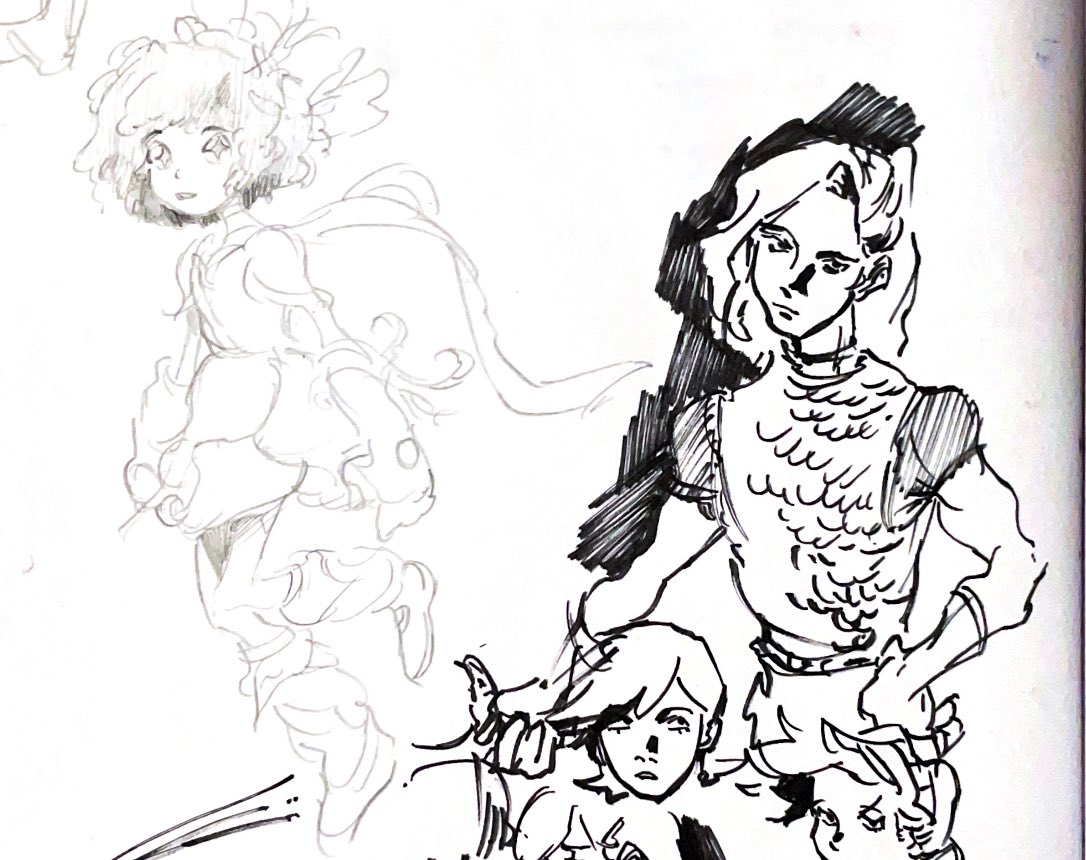 i finished coloring my zine now text and formatting and i will b GOD
