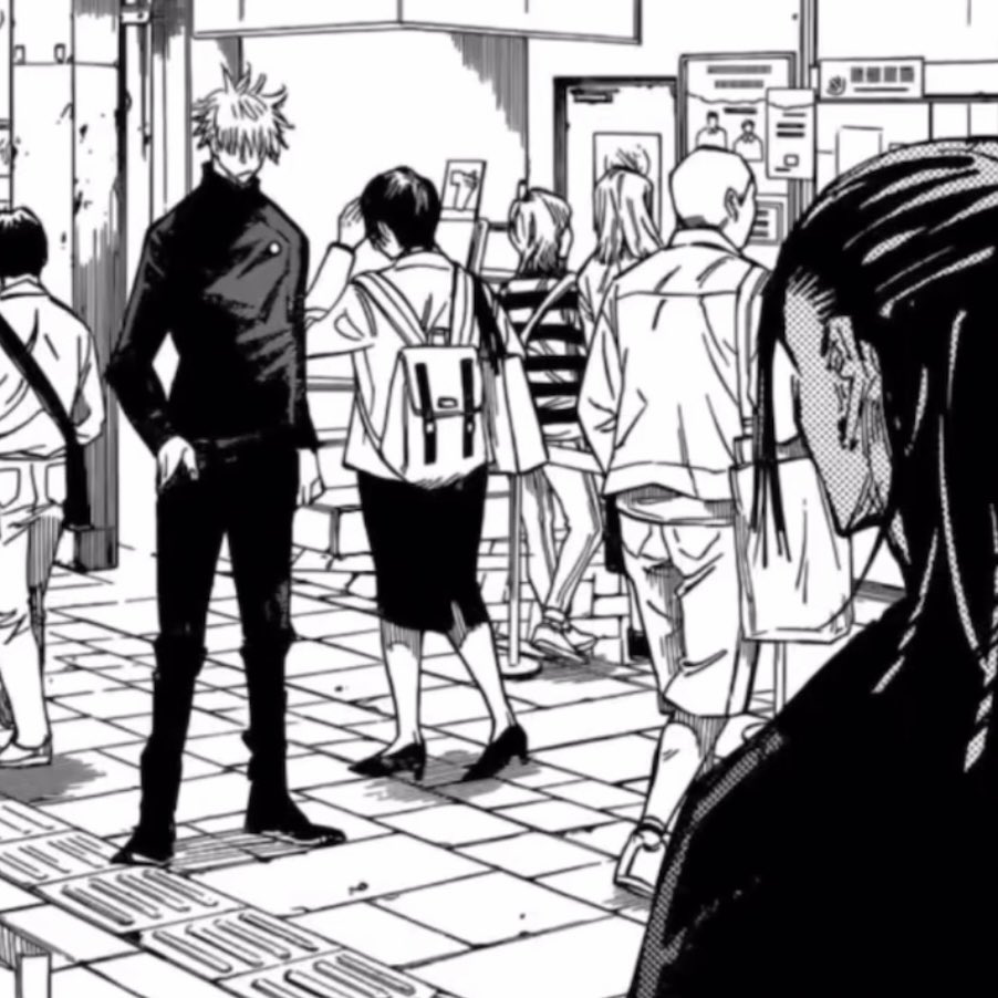 suguruvmonkey's tweet photo. a thread of JJK manga panel parallels cuz im bored; https://t.co/iaTNO10FJx