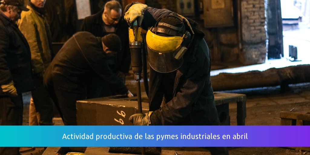 🏭 La producción de la industria manufacturera pyme creció en el mes de abril.

🔗 Te invitamos a leer el informe completo acá: bit.ly/IPIPabril2022