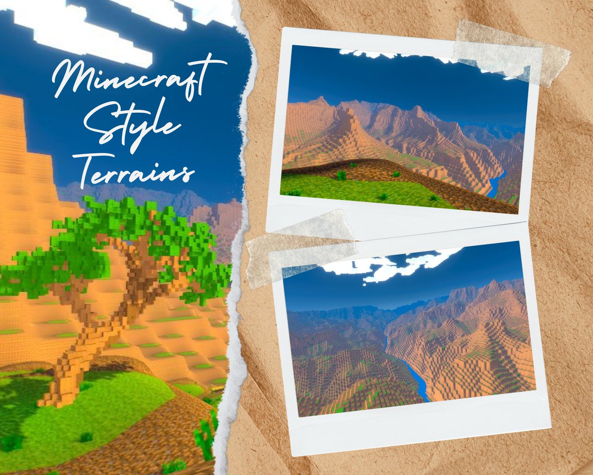 📌Create massive #Minecraft style maps based on Real-Location data <a href="/unitygames/">Unity for Games</a> in just minutes!
.: Arizona, Grand Canyon - Size: 32*32 Km 👇👇👇

#madewithunity #unity3d #indiedev #gamedev #geospatial #geology #digitalart #3D #maps