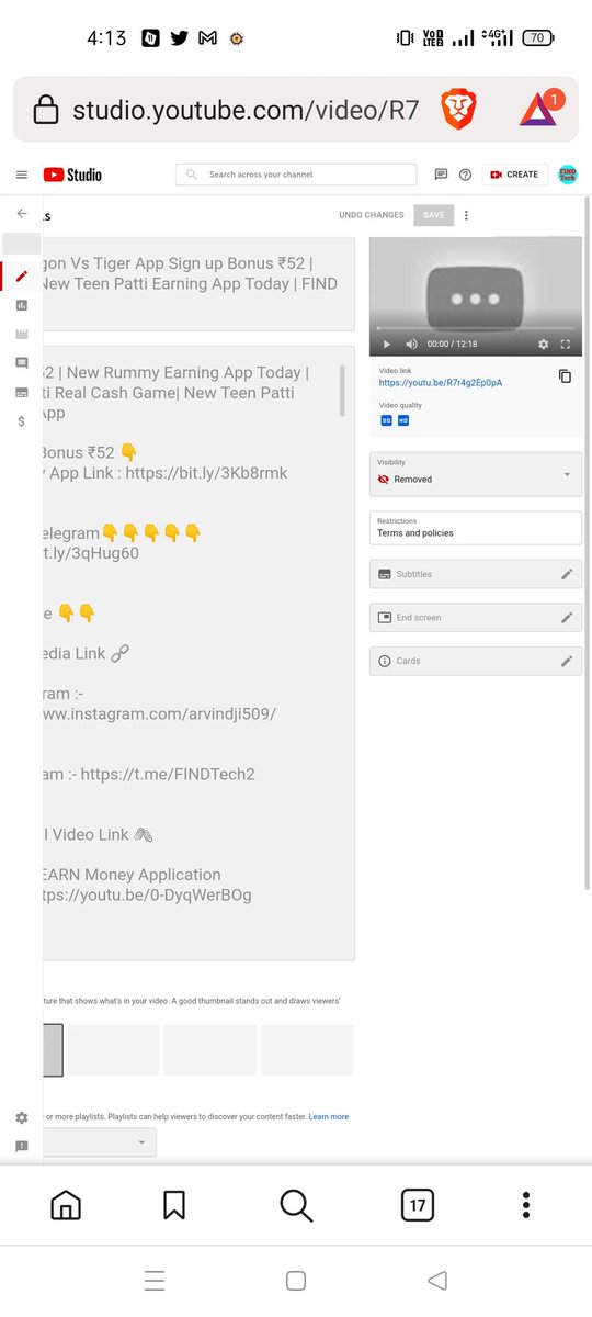 Arvindji509's tweet image. @TeamYouTube @YouTubeIndia  Dear youtube team my video is removed i haven&apos;t violated any rule of youtube i am working on youtube for 3 years i know all rules of youtube please review my video again and restore it
Video URL :- youtu.be/R7r4g2Ep0pA