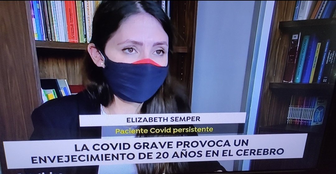 AcpeCovid's tweet photo. Gracias a nuestra Presidenta de @AcpeCovid, Elizabeth Semper, y a Iván Mayor, creador del estudio Health Coach para la UCM, por aportar la perspectiva adecuada para el tratamiento y asistencia correctas de las afecciones neurológicas del #COVIDPERSISTENTE 

👇 https://t.co/RQ998msung