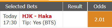 Point2Win's tweet photo. Single bet @ 2.01

HJK Helsinki - Haka

Both Teams To Score - @ 2.01

#singlebet #niceodds #predictions https://t.co/LC5sErZovh