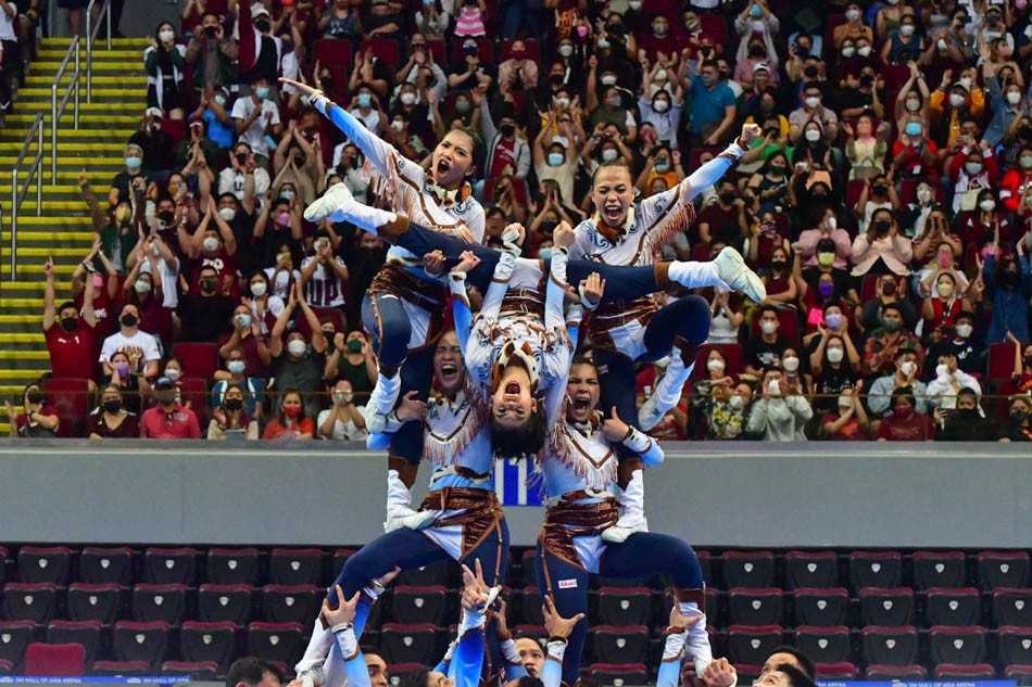 ABSCBNNews's tweet photo. @cedrickkbasco JUST IN: Adamson Pep Squad takes first runner up in the UAAP Season 84 cheerdance competition. #UAAPCDC2022

Photo: Mark Demayo, ABS-CBN News | via @cedrickkbasco https://t.co/0emjMPKhgO