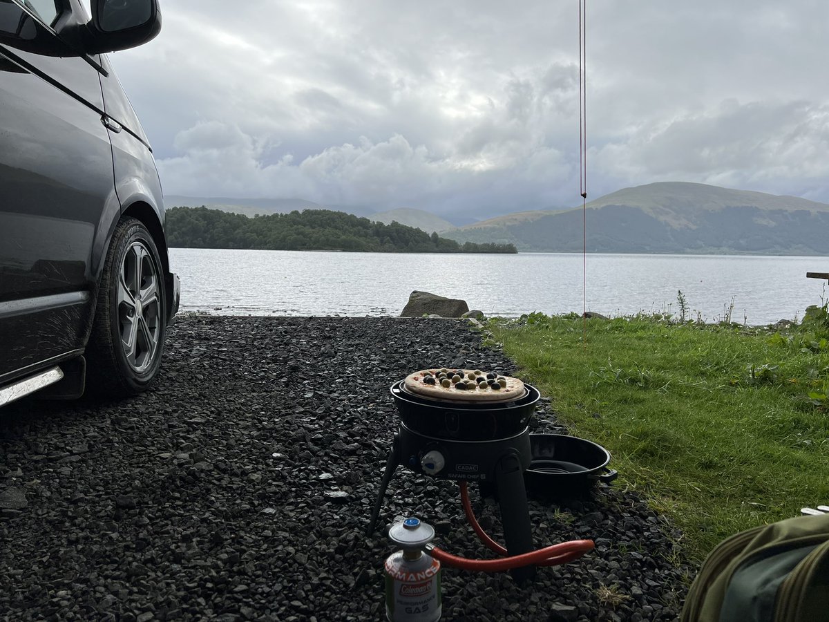 There are worse places to cook a pizza.