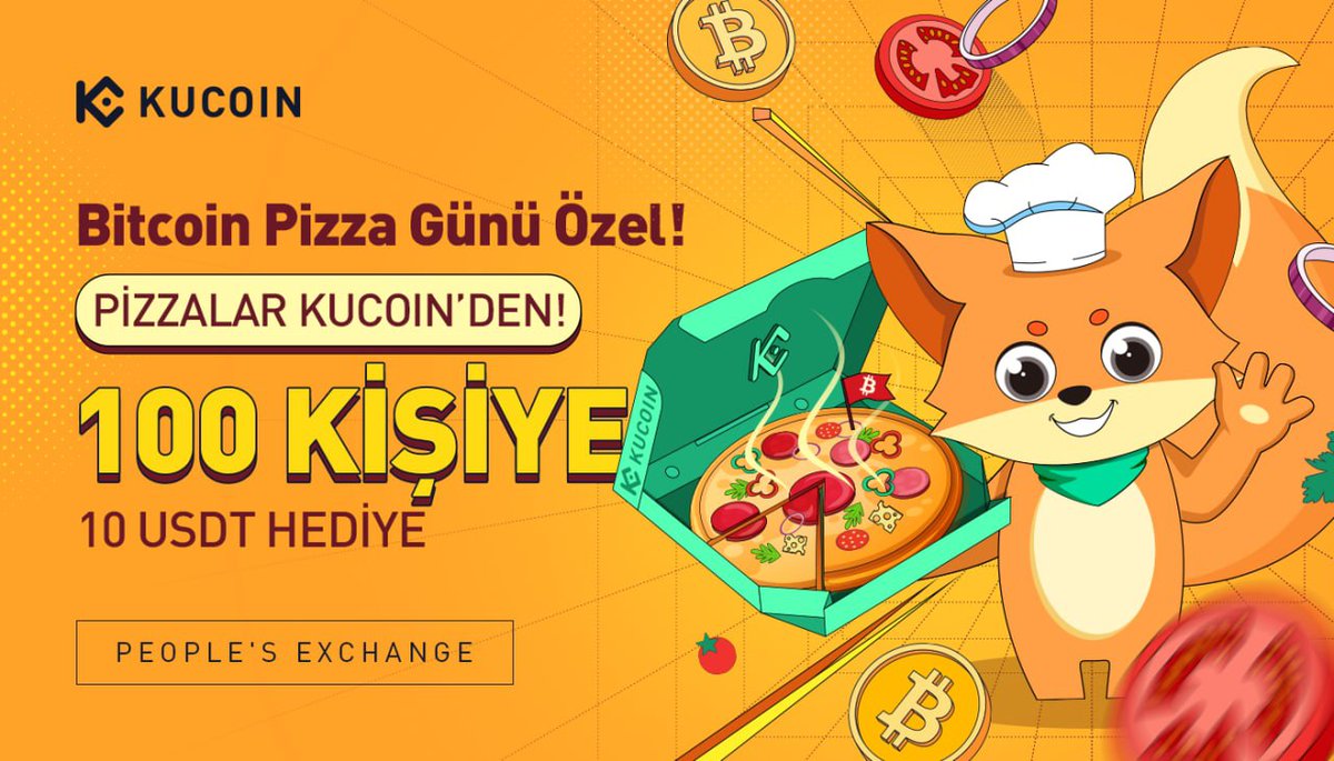 🍕 #Bitcoin Pizza Günü Özel Pizzalar KuCoin'den🥰

🤯 1️⃣0️⃣0️⃣ Kişiye
💸 1️⃣0️⃣ USDT Hediye🥳

✅ Takip + Retweet
✅ KuCoin'e üye değilsen üye ol👇
kucoin.com/r/af/1hR7tRd
✅ Yorumlara KuCoin UID adresini yaz

😎 Katılım bu kadar basit