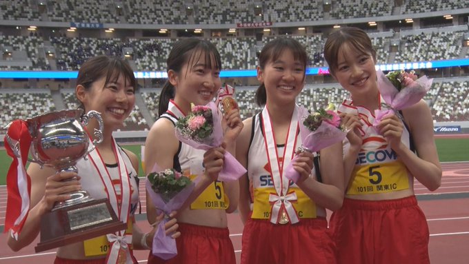 Conversation Between 中央大学女子陸上競技部 And Fujitvrikujo 1 Whotwi Graphical Twitter Analysis