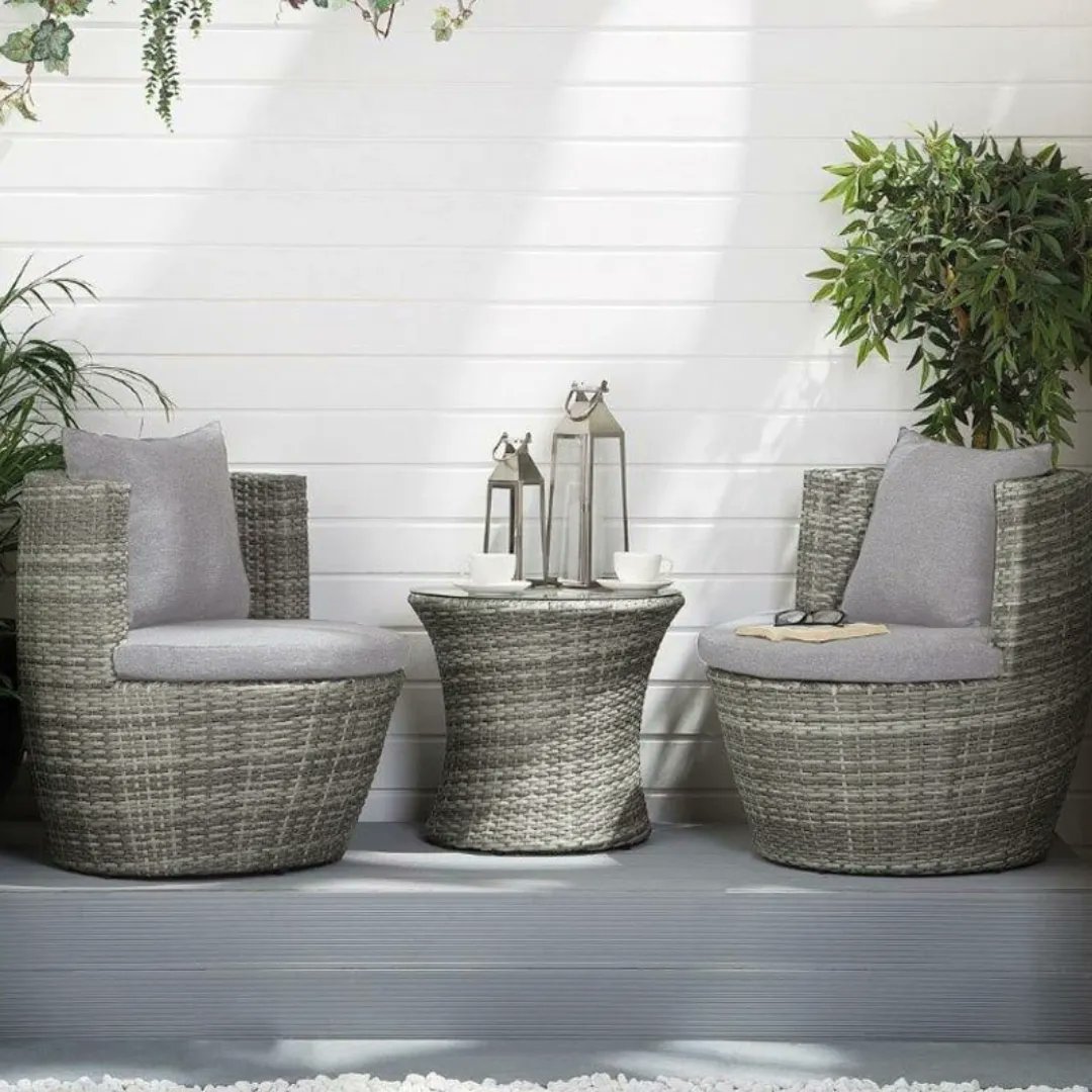 AllRoundFun's tweet image. A uniquely designed bistro set: The Toulouse Bottle Rattan Stacking Bistro Set has two superbly comfortable barrel seats with super soft to touch cushions and a round drinks table.
buff.ly/3K50ShG