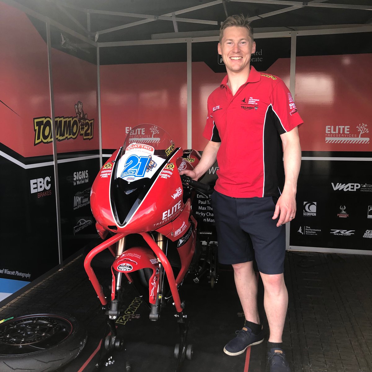 Best of luck today <a href="/Tommo21Racing/">Tommo#21 - Motorcycle Road Racing</a> and thank you for the paddock tour earlier!