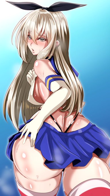 可愛く描くのはあたし向かないな～
#島風
#艦これ 